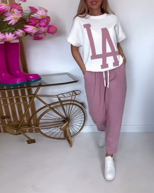 Setze Casual Letter Print Sports