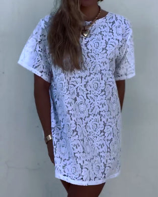 T-Shirt Kurzarm Spitze