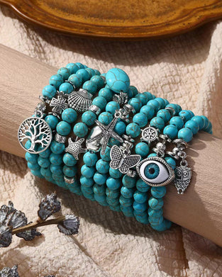 Böhmisches Western-Türkis-Armband für Frauen