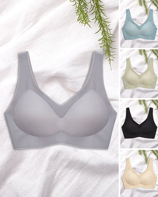 Nahtloser, atmungsaktiver Push-up-BH