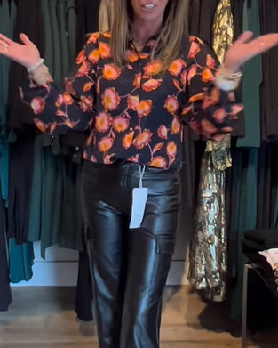 Kausaler Top mit Blumendruck