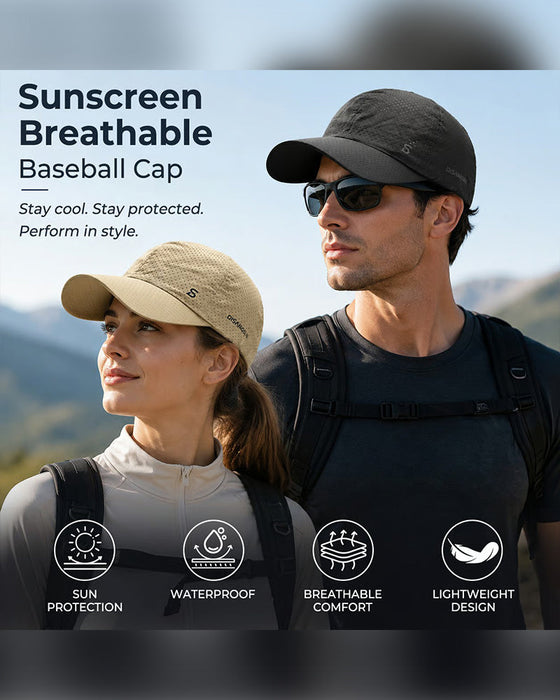☀️ Atmungsaktive Kühle Perforierte Baseballkappe | Leichte Sonnenschutzmütze