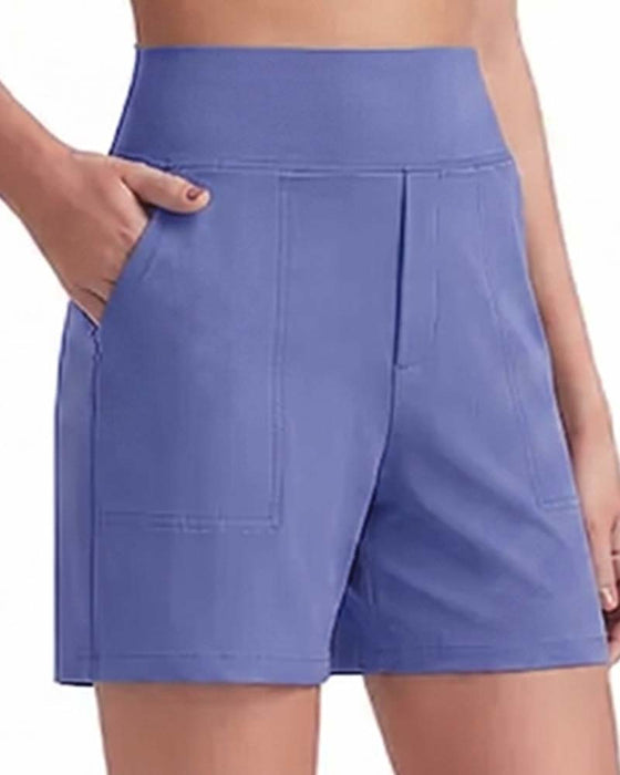 Shorts Hohe Taille Sportlich Laufen