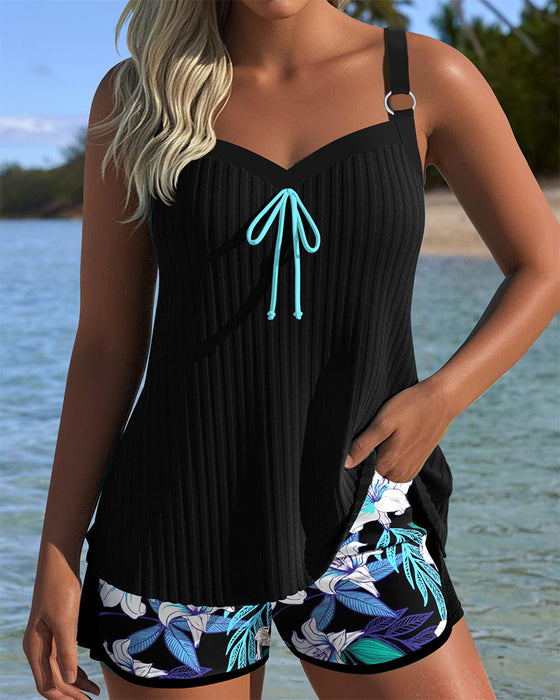 Badeanzug Trägerlos Bedruckte Strandshorts