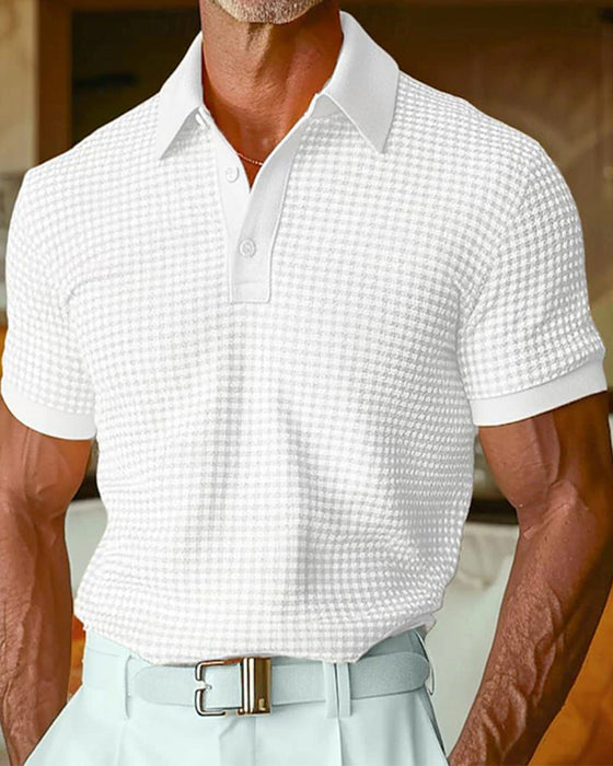 T-Shirts Revers Knopf Kurzarm Polo