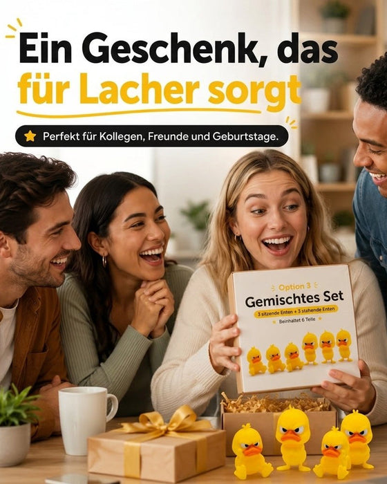 Ente 3D Gedruckt Wütend Klein Gelb