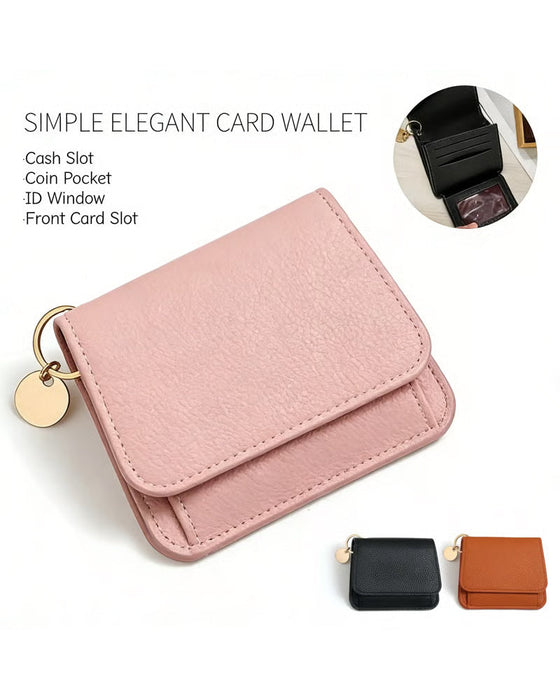 Damenbrieftasche Elegante Minimalistische Kurze Ausführung