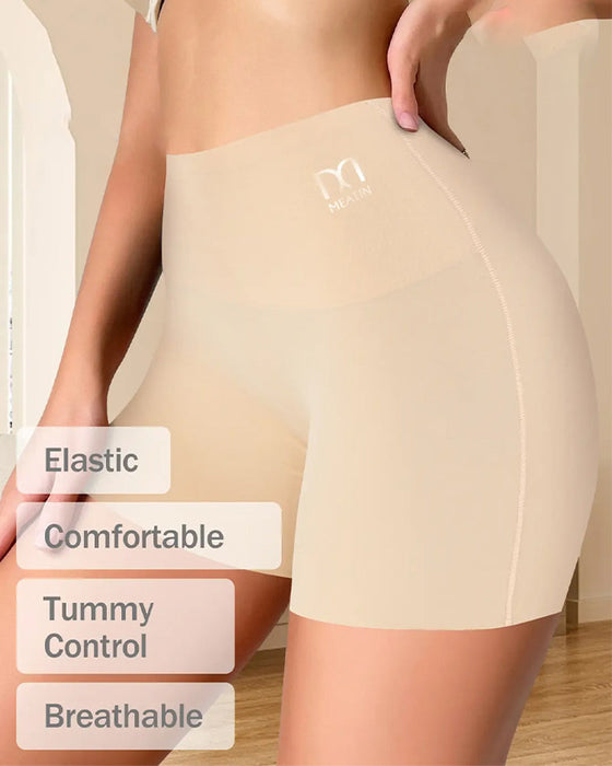 Shorts Mittelhoher Bund Einfarbig