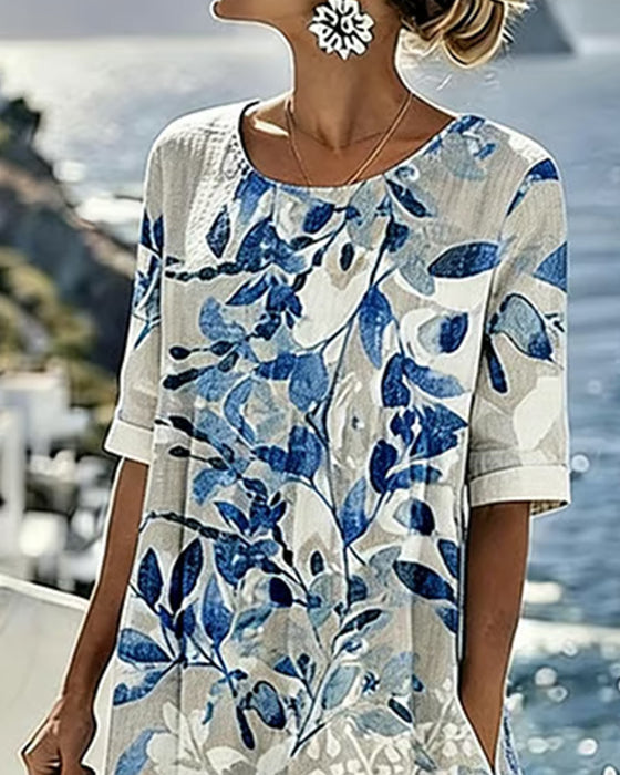 Kleid Gedruckt Shift