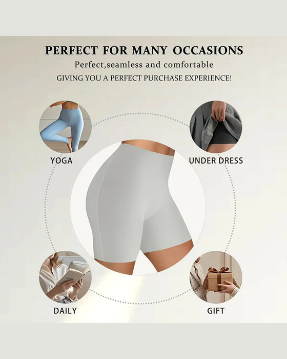 Shorts Mittelhoher Bund Einfarbig