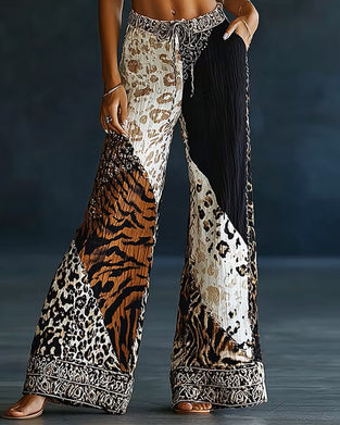 Hosen Locker Mittiger Taille Mit Taschen