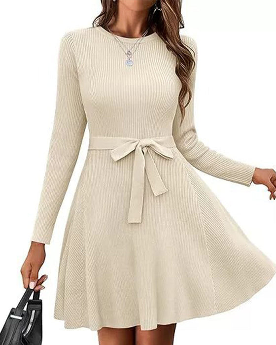 Kleid Langarm Bindung