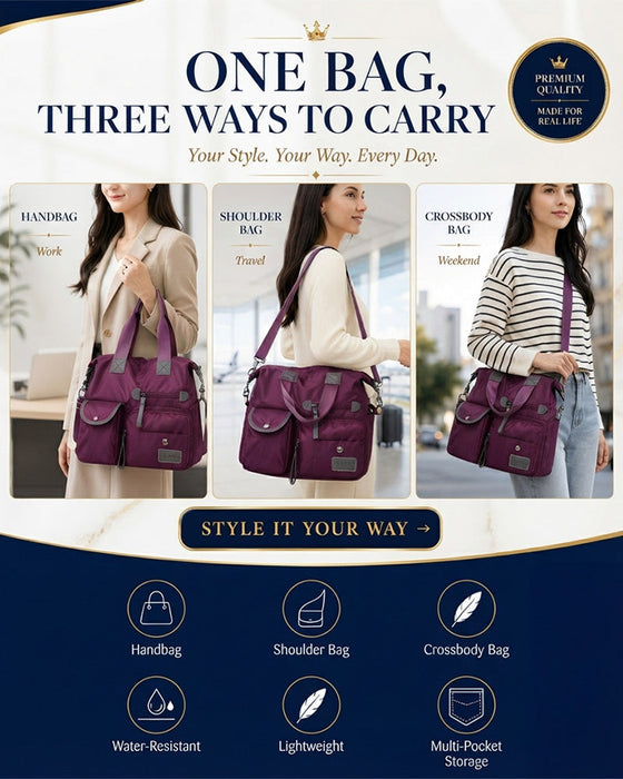Große Wasserdichte Tote-Tasche Für Damen