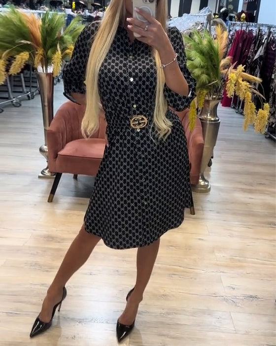 Hemdkleid Revers Diamant