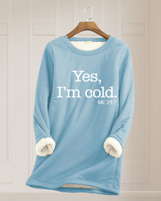 Pullover-Sweatshirt mit englischem Aufdruck
