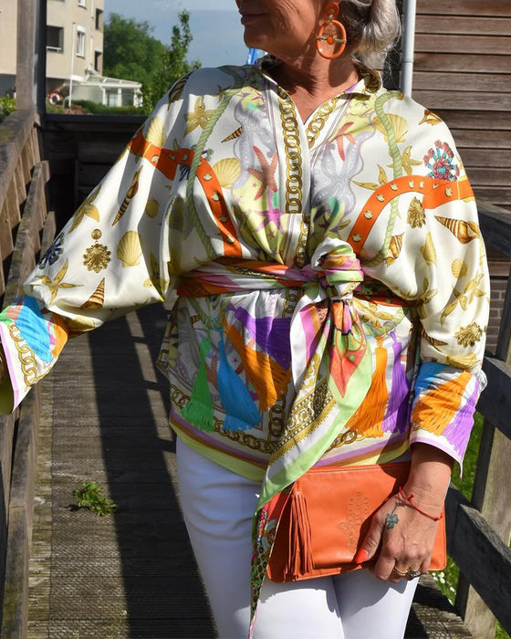 Bluse im Bohemian-Stil lässig