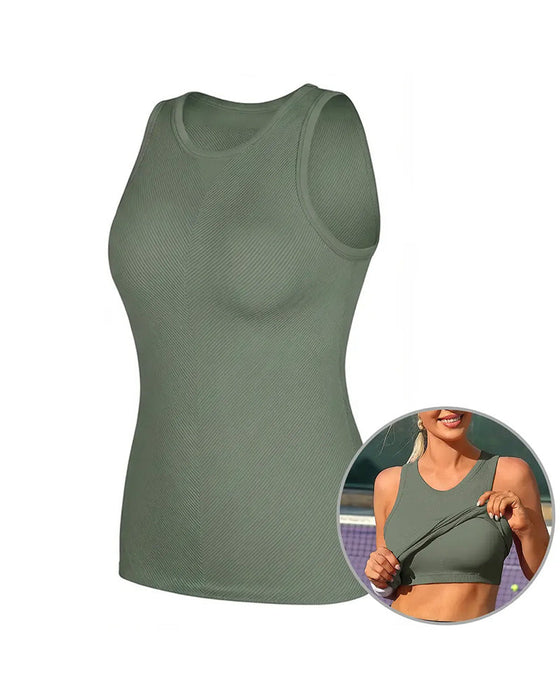 Sportliches Tanktop Mit Eingebautem Bh