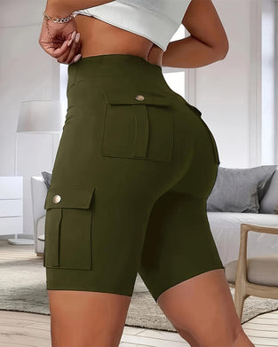 Leggings Einzelner Schnalle Einfarbig Yoga