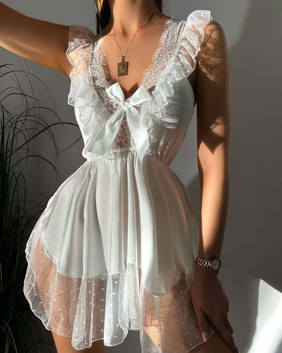 Lingerie Spitzenbesatz Rücken Frei Träger