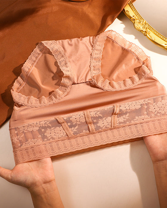 Hochtaillierte Spitzenunterhose für Damen