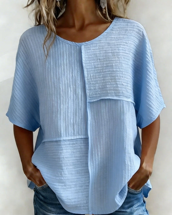 Top Vertikal Strukturiert Patchwork Locker