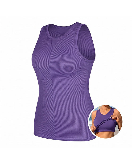Sportliches Tanktop Mit Eingebautem Bh