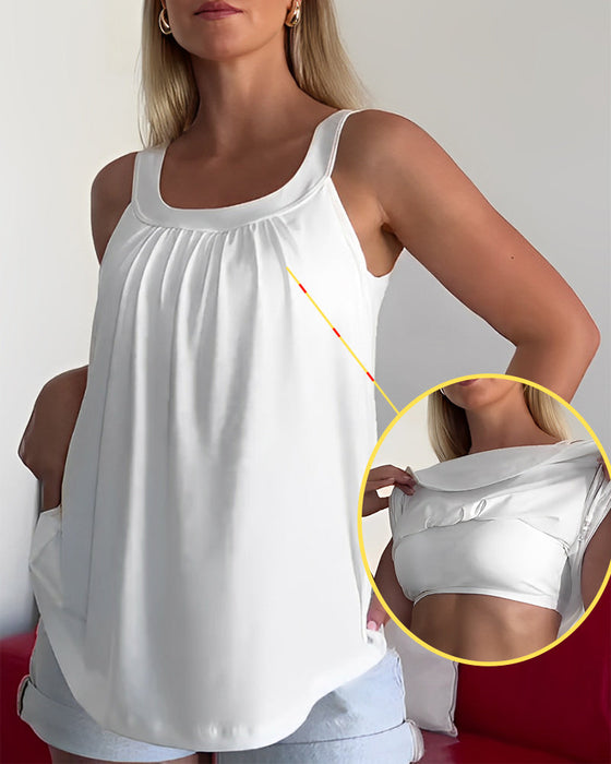 Top Set Uni Plissiert
