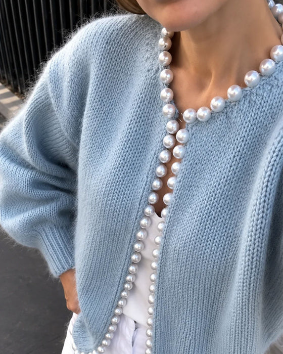 Cardigan Sanft Perle Pullover