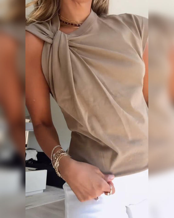 T-Shirt Ärmellos Twist