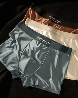 Luxus EisSeide Herrenboxershorts