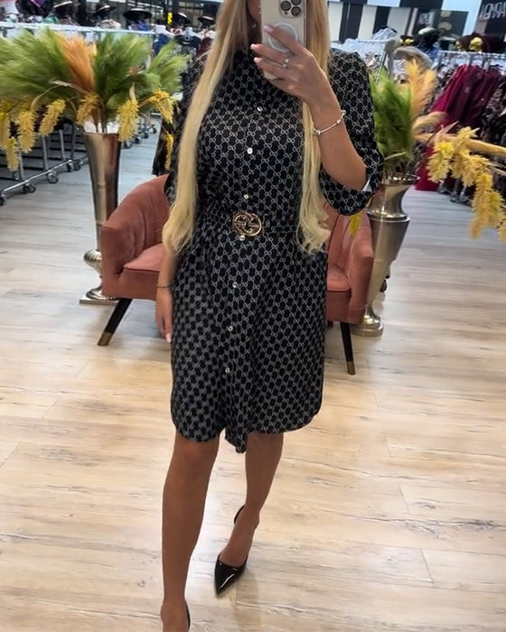 Hemdkleid Revers Diamant