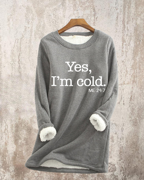Pullover-Sweatshirt mit englischem Aufdruck