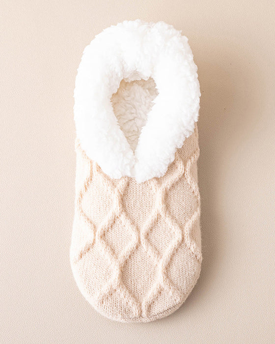 Kuschelige Anti-Rutsch Thermo-Bodensocken