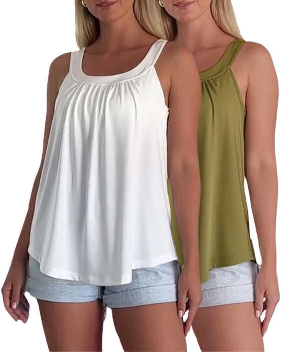Top Set Uni Plissiert