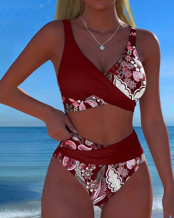 Bikini Kontrastfarbe Mode Blume