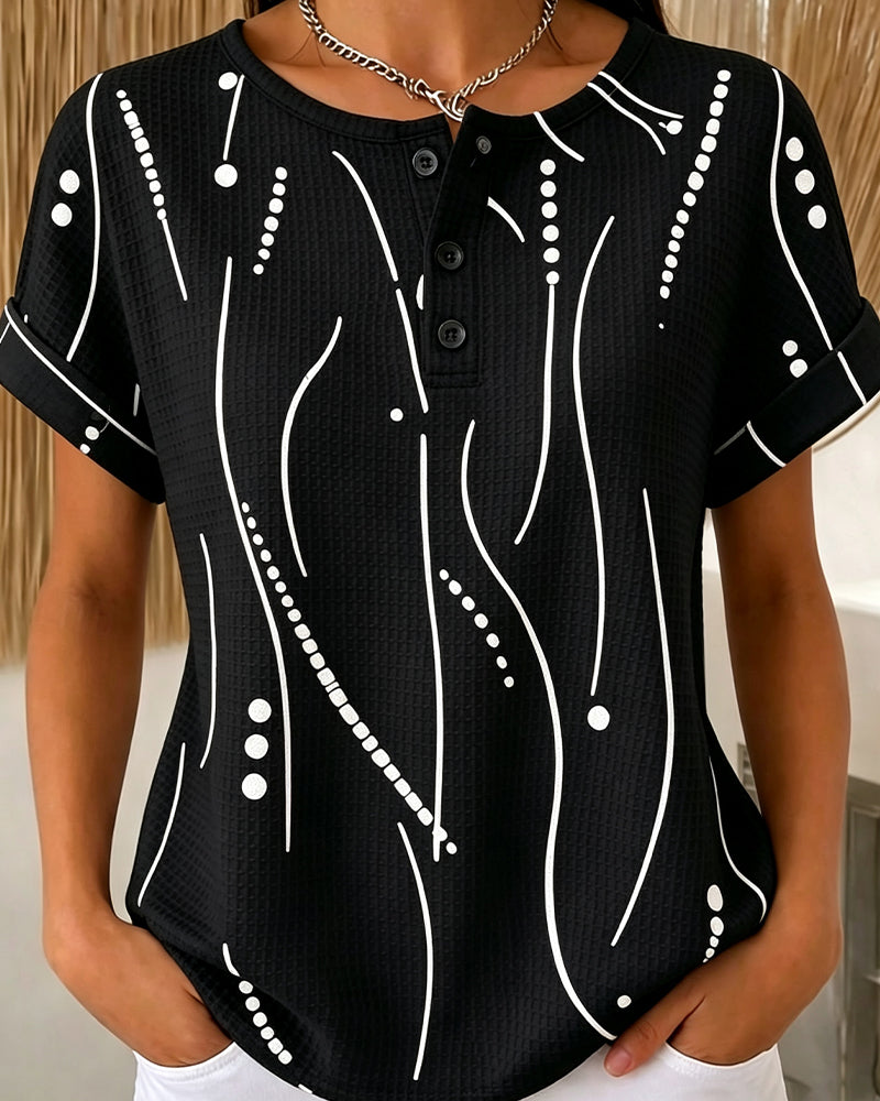 T-Shirt Rundhals Kurzarm