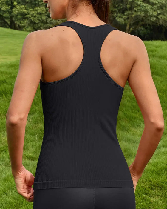 Tank Top Racerback Träger Integrierter Bh