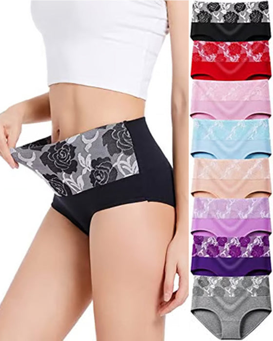 🔥 Damen-Slip Mit Hoher Taille Und Bauchkontrolle Aus Reiner Baumwolle In Übergröße