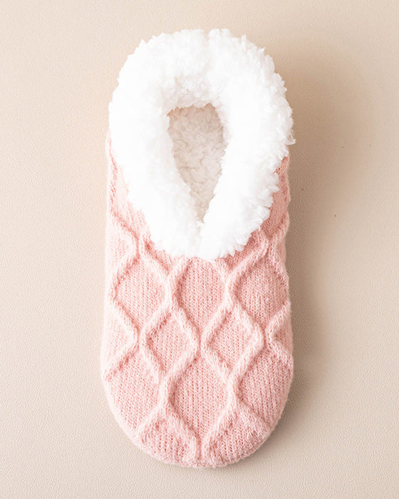 Kuschelige Anti-Rutsch Thermo-Bodensocken