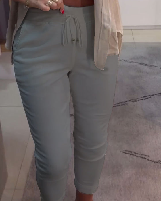 Bleistifthose lässig Kordelzug