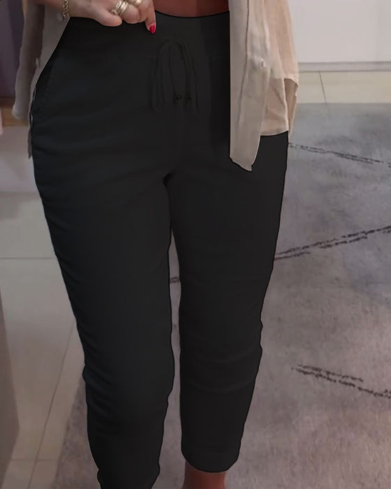 Bleistifthose lässig Kordelzug