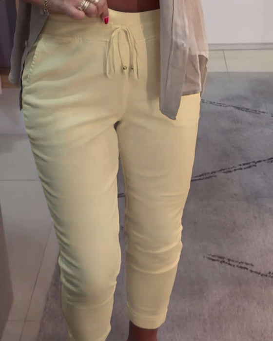 Bleistifthose lässig Kordelzug