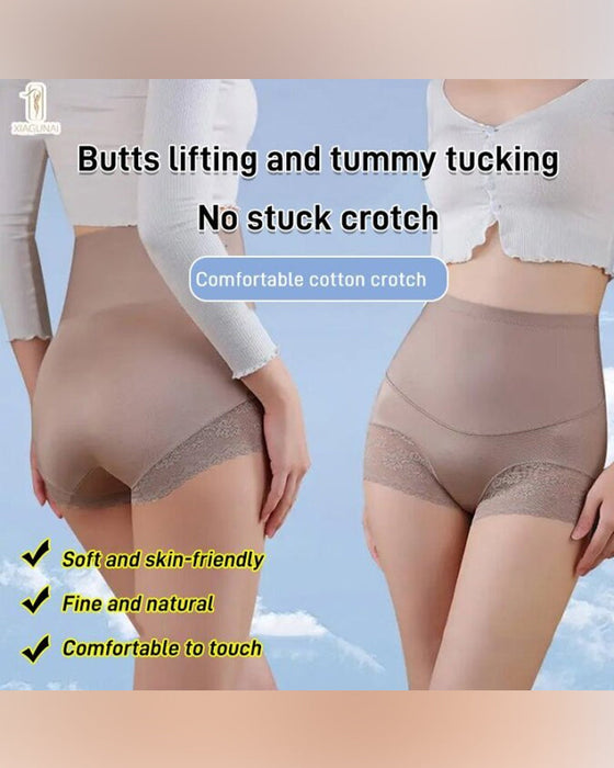 Unterwäsche Seidig Hohe Taille Formend
