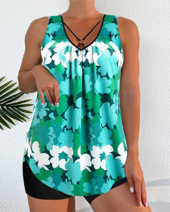 Bedruckter zweiteiliger Tankini