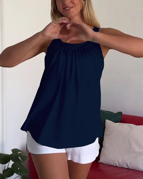 Top Set Uni Plissiert