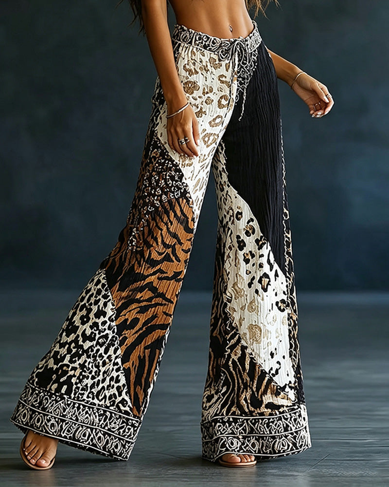 Hosen Locker Mittiger Taille Mit Taschen