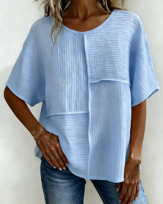 Top Vertikal Strukturiert Patchwork Locker