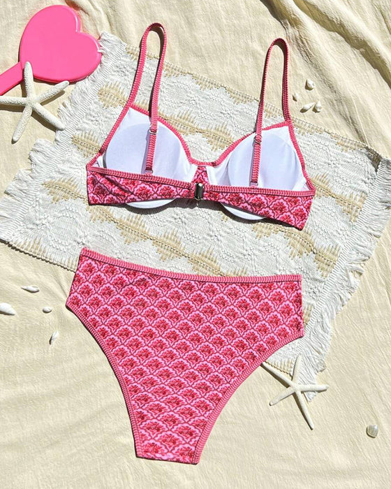 Bikini Sexy Träger Dreieck Muster