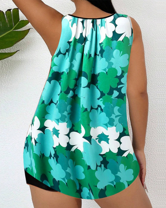 Bedruckter zweiteiliger Tankini