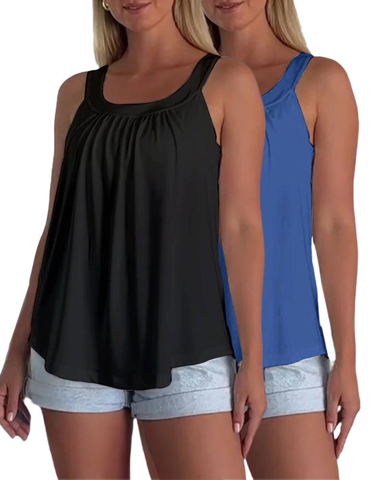 Top Set Uni Plissiert